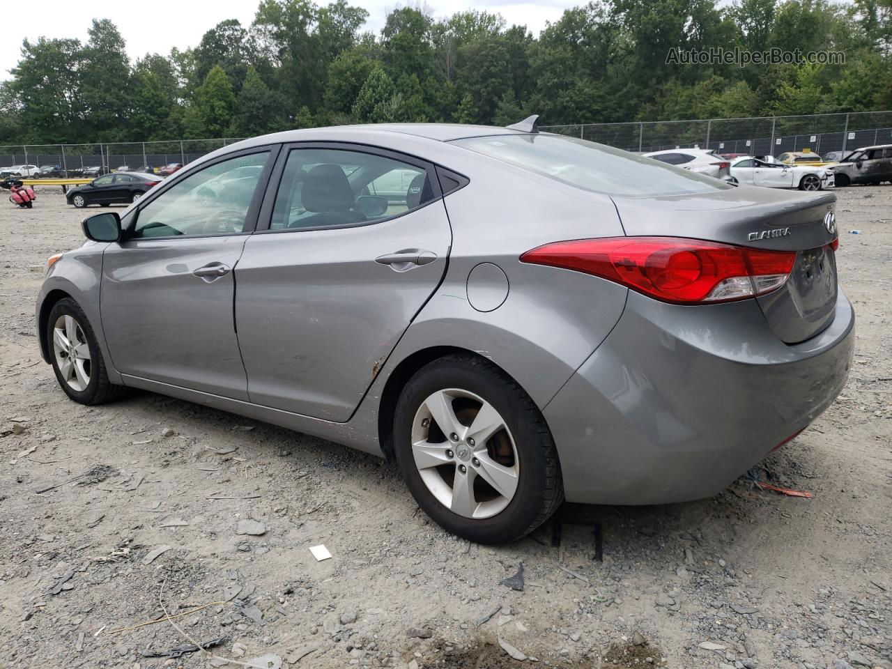 2011 Hyundai Elantra Gls Gray vin: KMHDH4AE5BU095111