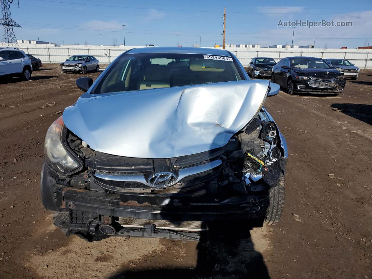 2011 Hyundai Elantra Gls Синий vin: KMHDH4AE5BU097909