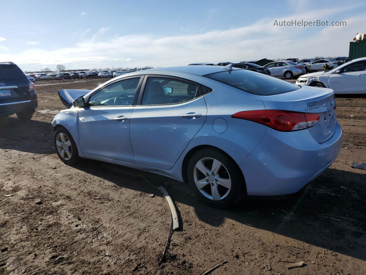 2011 Hyundai Elantra Gls Синий vin: KMHDH4AE5BU097909