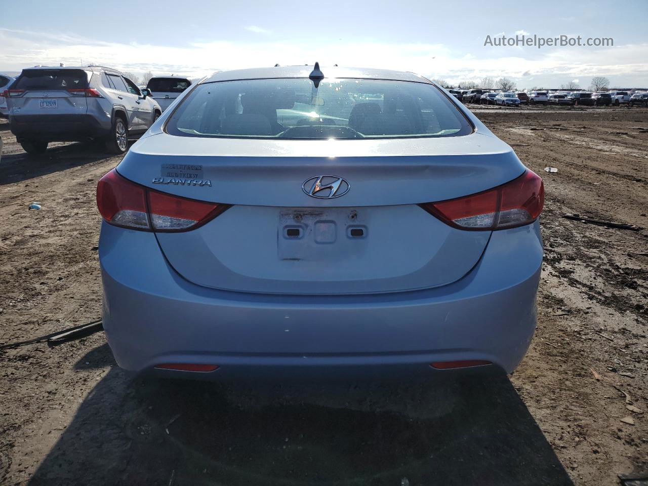 2011 Hyundai Elantra Gls Blue vin: KMHDH4AE5BU097909