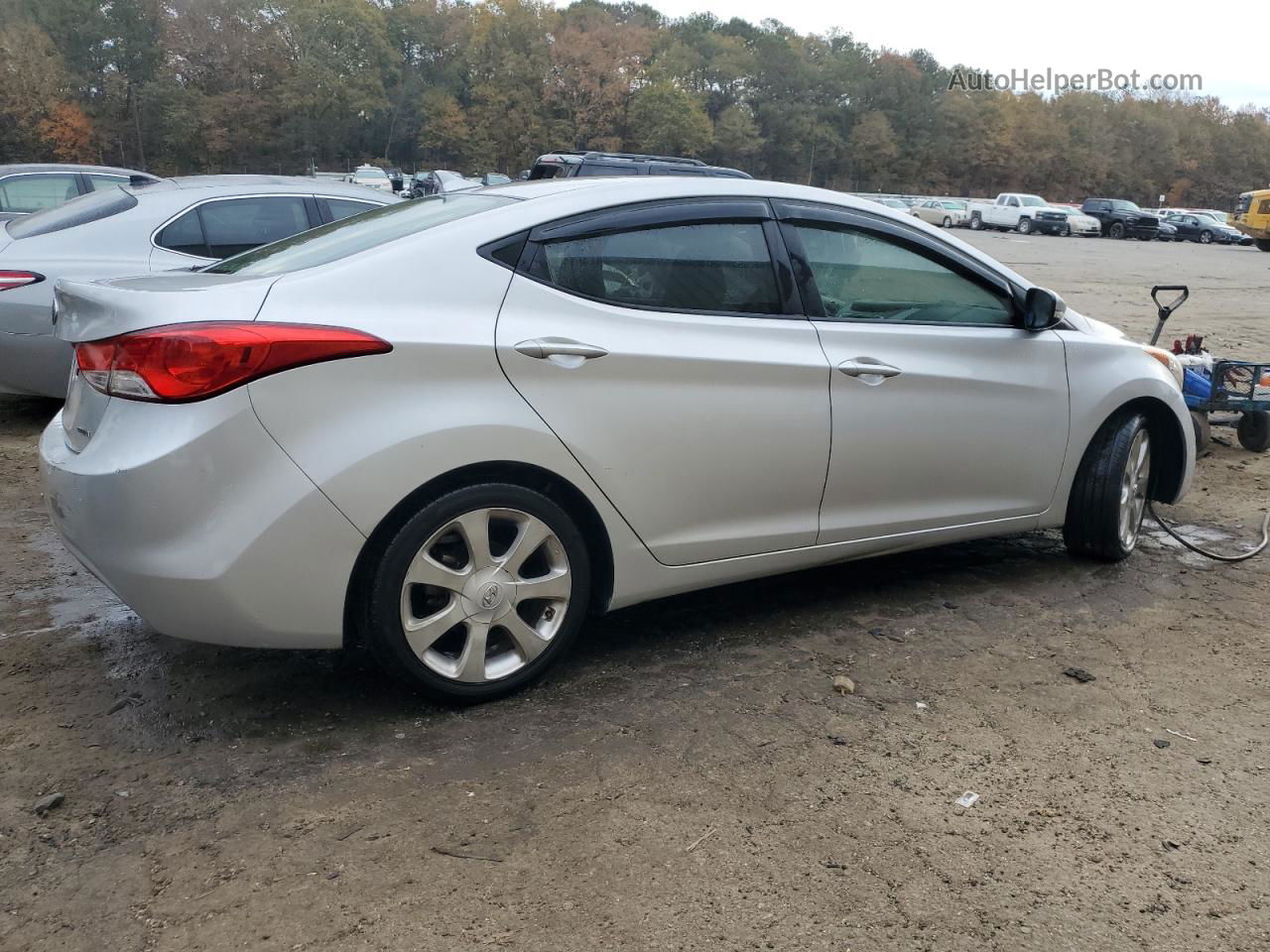 2011 Hyundai Elantra Gls Silver vin: KMHDH4AE5BU166906