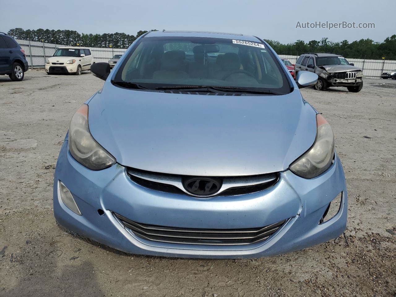 2012 Hyundai Elantra Gls Синий vin: KMHDH4AE5CU207651