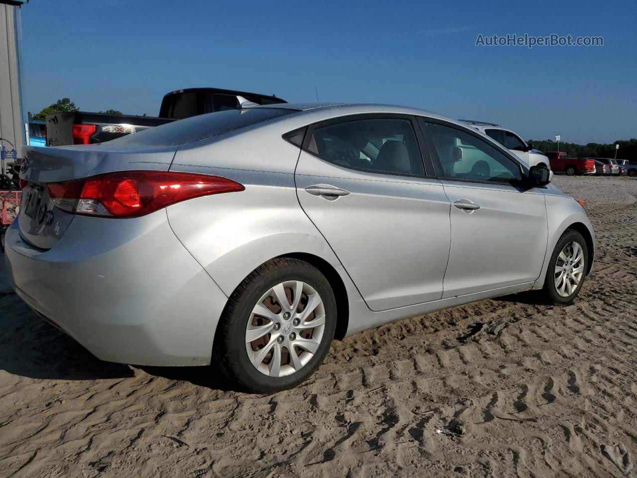 2012 Hyundai Elantra Gls Silver vin: KMHDH4AE5CU217743