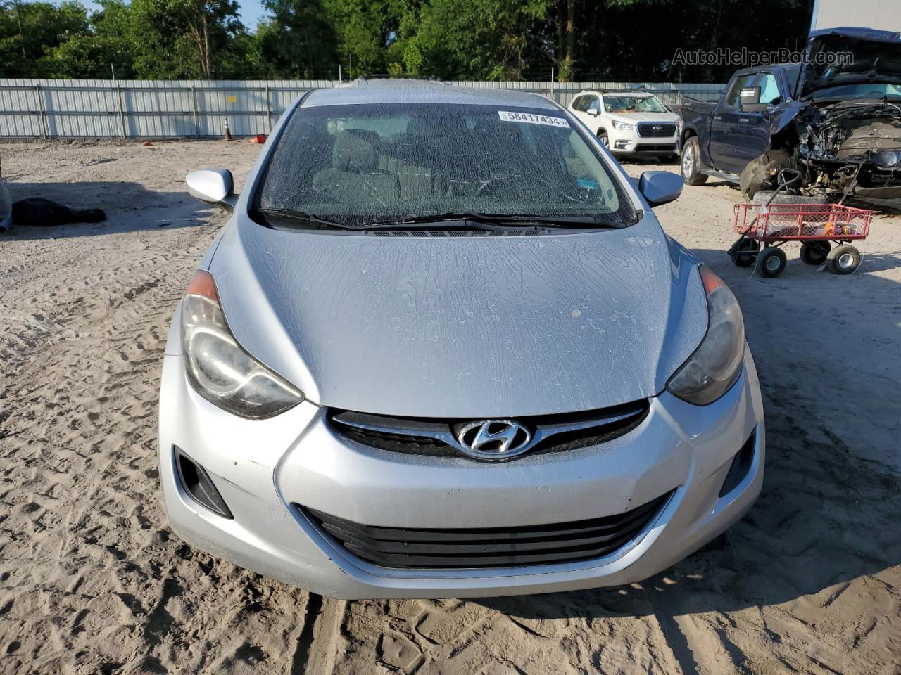 2012 Hyundai Elantra Gls Silver vin: KMHDH4AE5CU217743