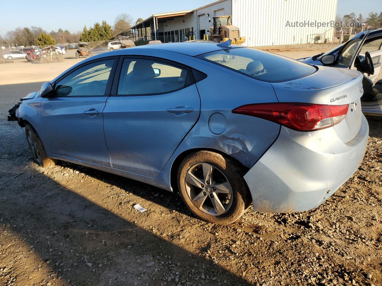 2012 Hyundai Elantra Gls Blue vin: KMHDH4AE5CU296511