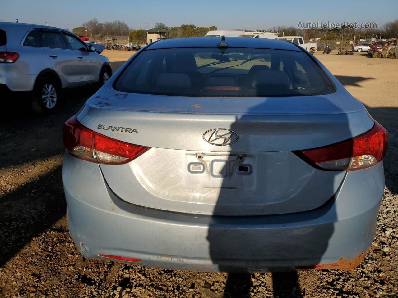 2012 Hyundai Elantra Gls Blue vin: KMHDH4AE5CU296511