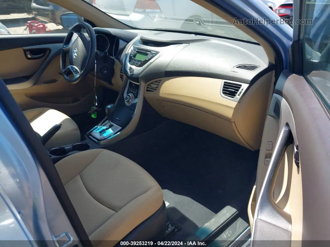 2012 Hyundai Elantra Gls (ulsan Plant) Blue vin: KMHDH4AE5CU363026