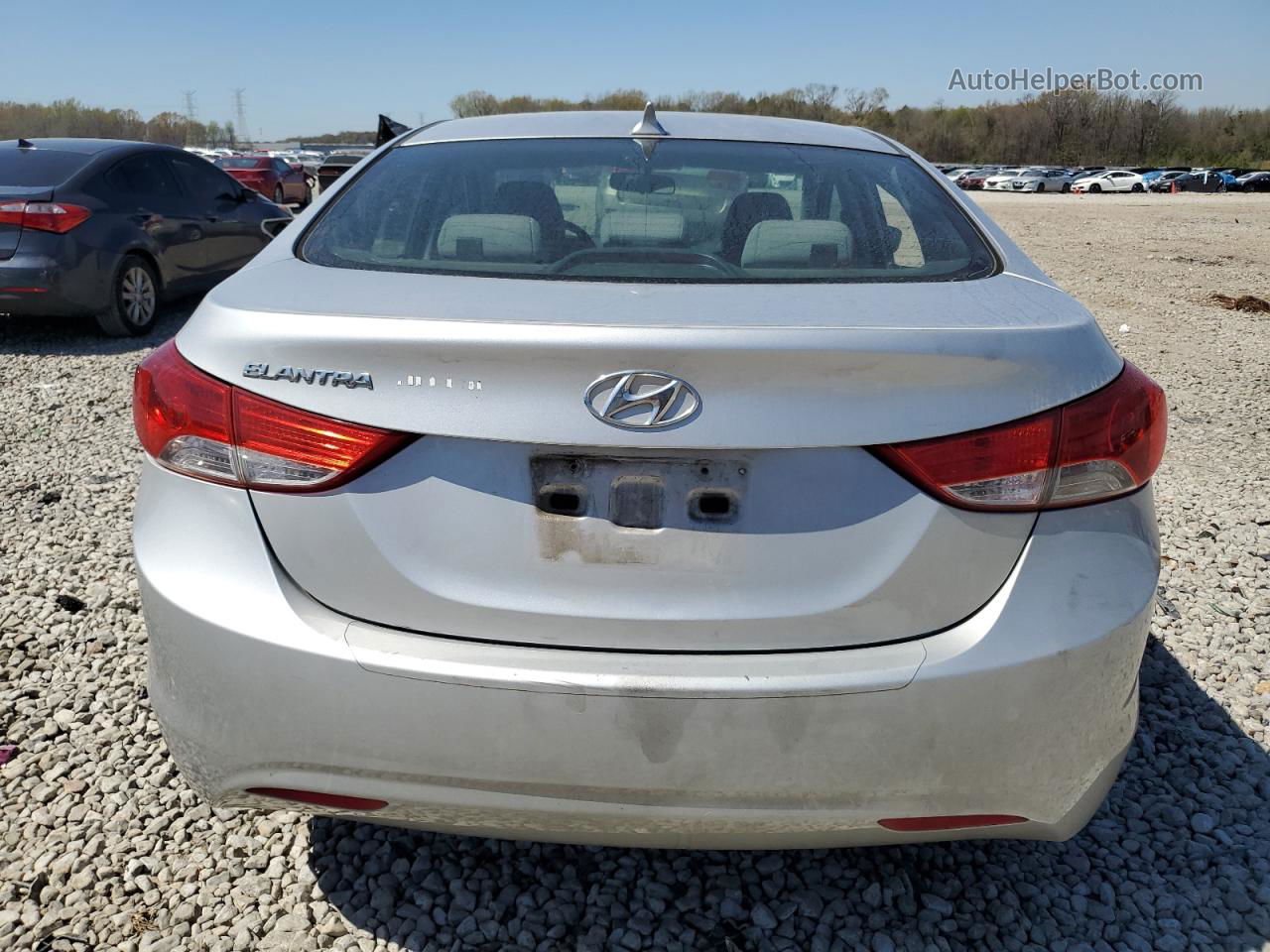 2012 Hyundai Elantra Gls Silver vin: KMHDH4AE5CU364497