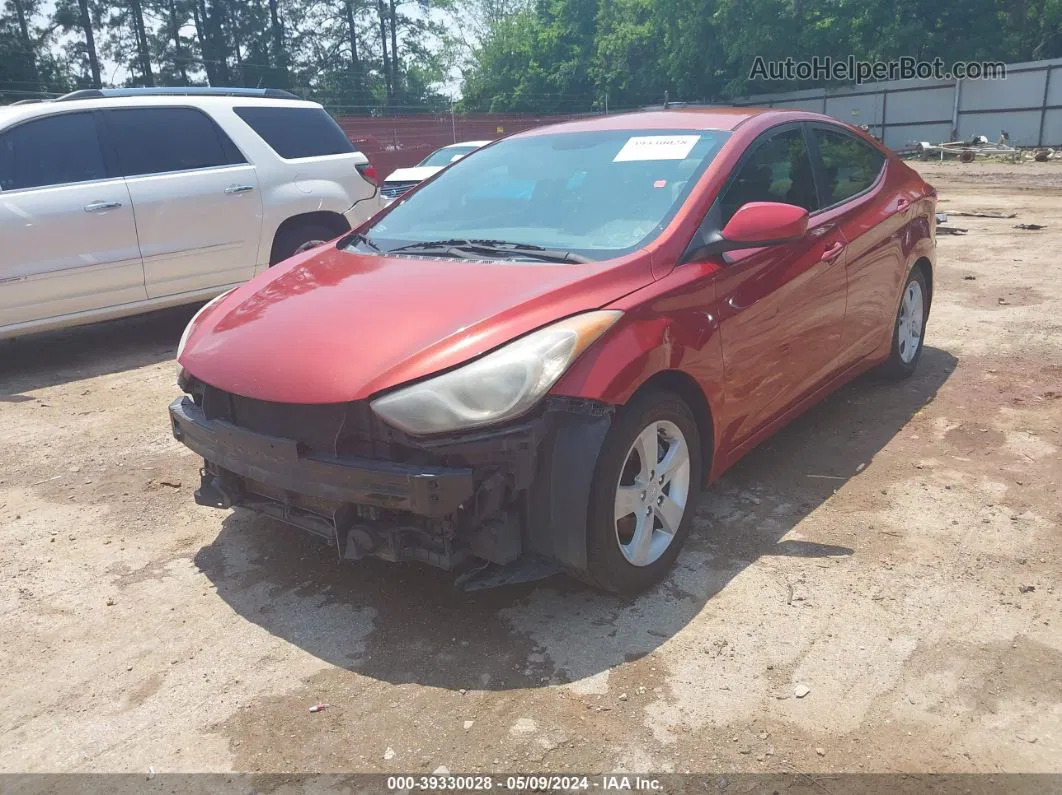 2012 Hyundai Elantra Gls (ulsan Plant) Red vin: KMHDH4AE5CU464972