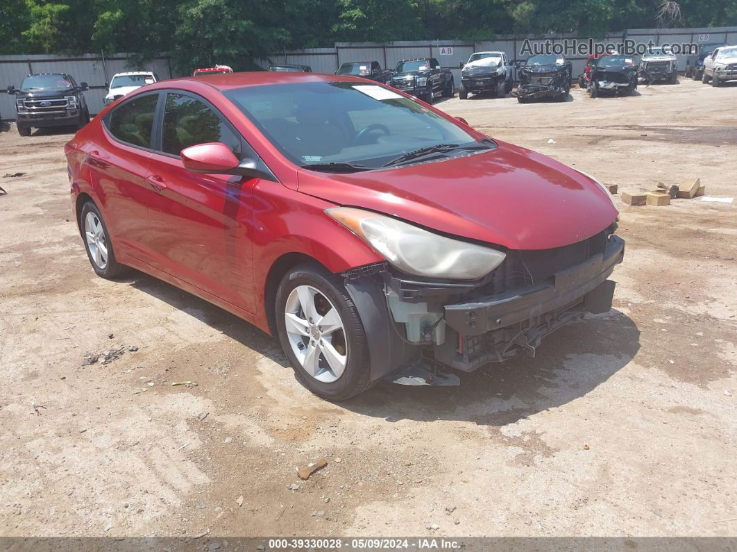 2012 Hyundai Elantra Gls (ulsan Plant) Red vin: KMHDH4AE5CU464972