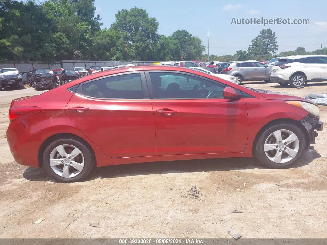 2012 Hyundai Elantra Gls (ulsan Plant) Red vin: KMHDH4AE5CU464972