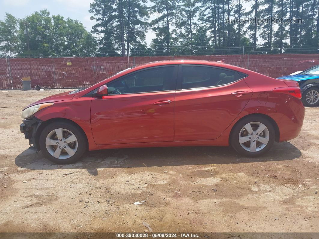 2012 Hyundai Elantra Gls (ulsan Plant) Red vin: KMHDH4AE5CU464972