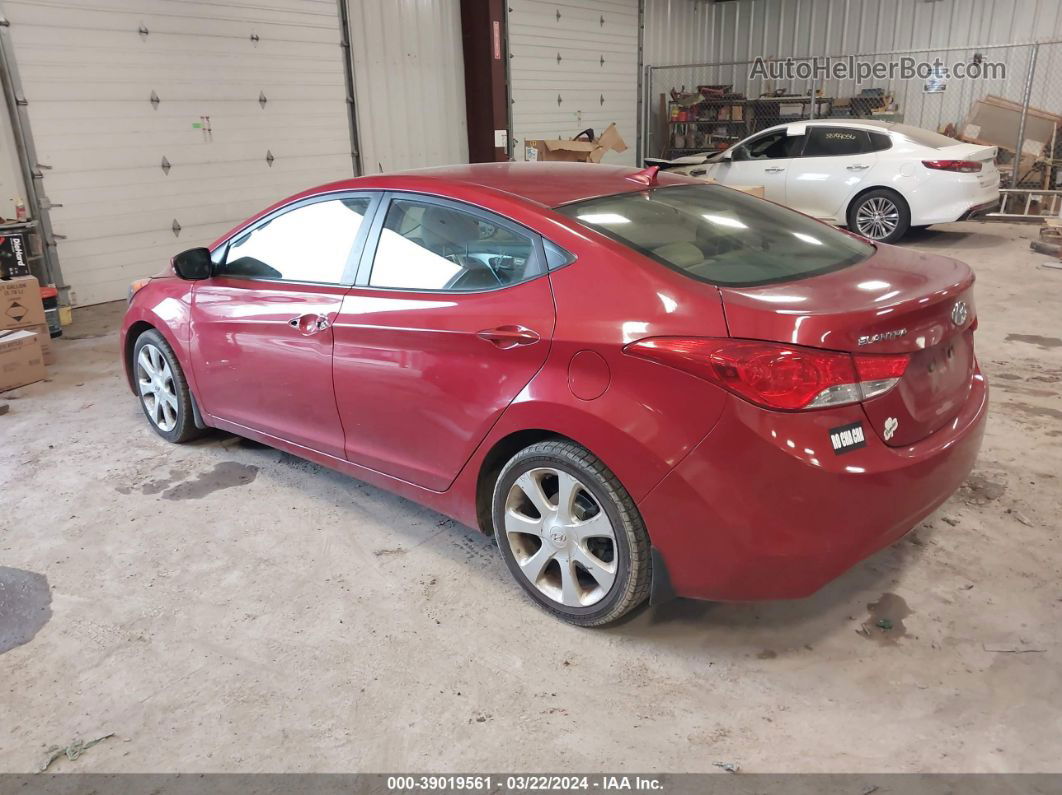 2013 Hyundai Elantra Limited Красный vin: KMHDH4AE5DU592811