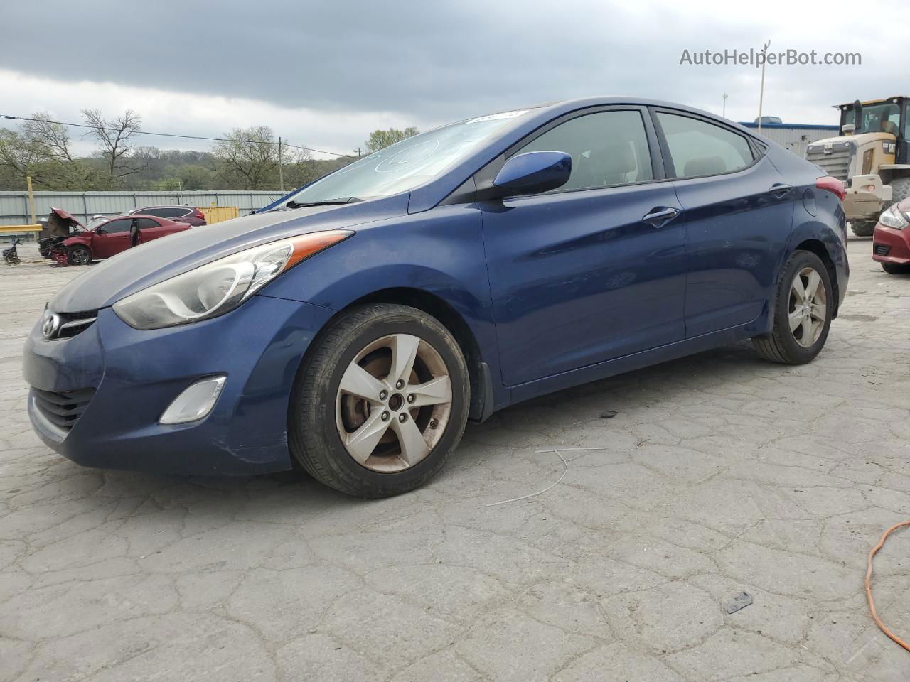 2013 Hyundai Elantra Gls Blue vin: KMHDH4AE5DU616802