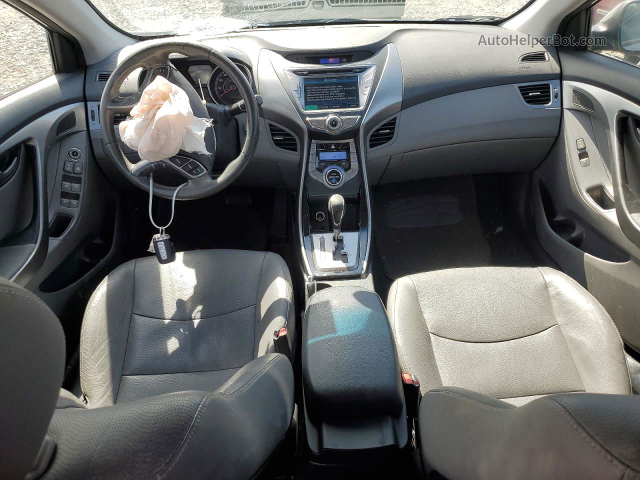 2013 Hyundai Elantra Gls Gray vin: KMHDH4AE5DU678975