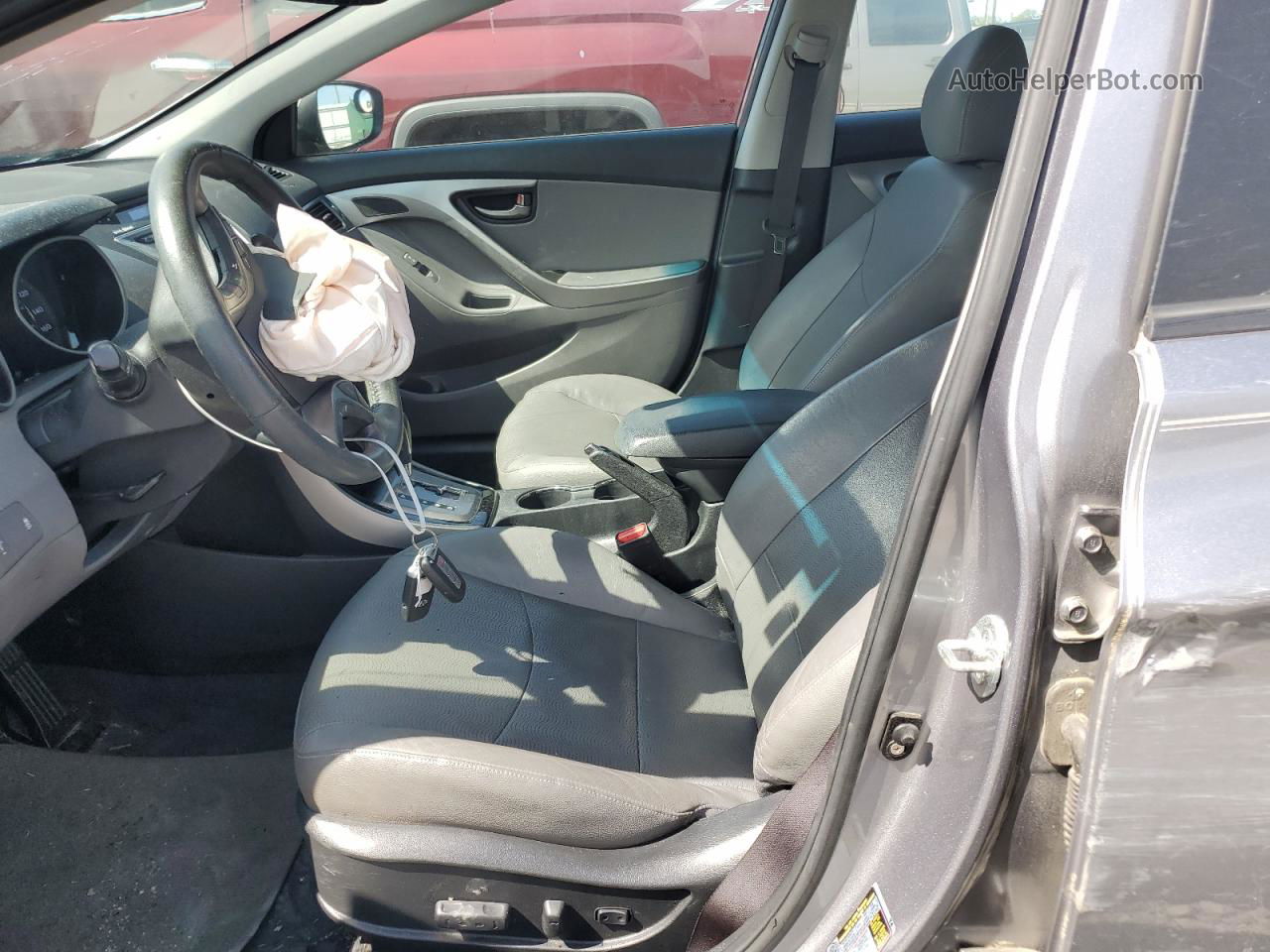 2013 Hyundai Elantra Gls Gray vin: KMHDH4AE5DU678975