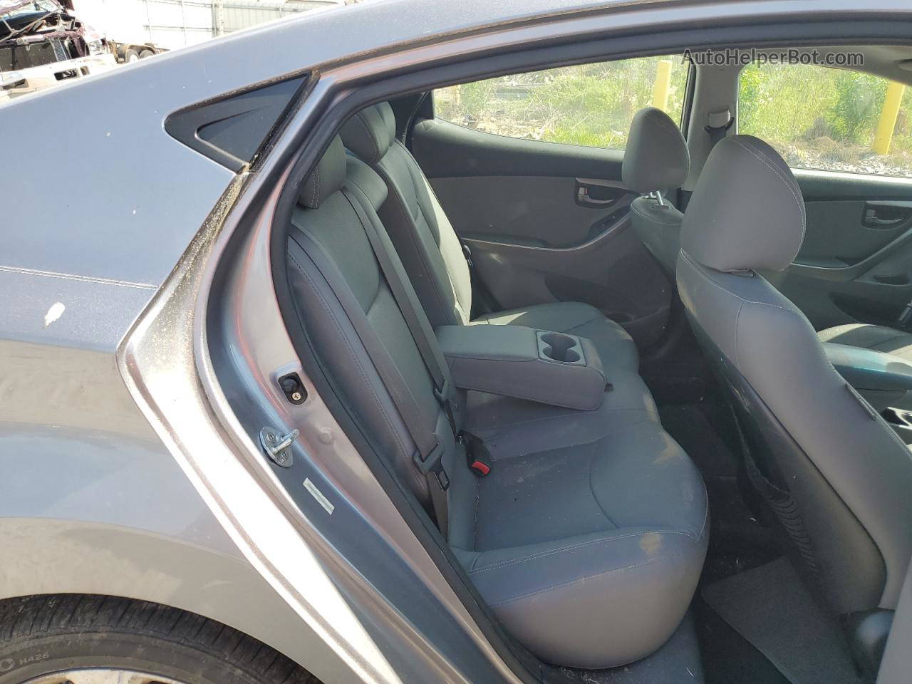 2013 Hyundai Elantra Gls Gray vin: KMHDH4AE5DU678975
