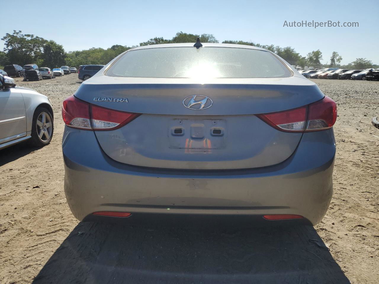 2013 Hyundai Elantra Gls Silver vin: KMHDH4AE5DU757840