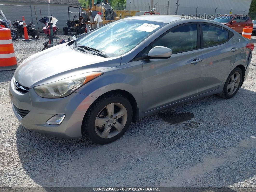 2013 Hyundai Elantra Gls Gray vin: KMHDH4AE5DU897547