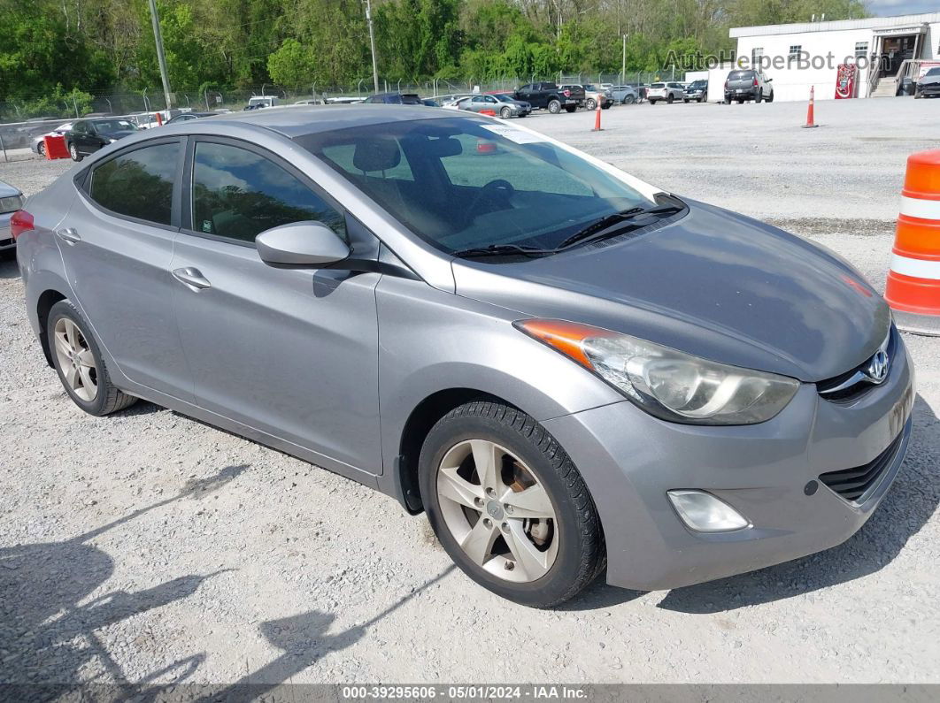 2013 Hyundai Elantra Gls Gray vin: KMHDH4AE5DU897547