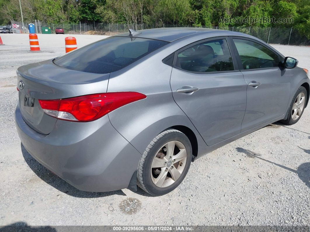 2013 Hyundai Elantra Gls Gray vin: KMHDH4AE5DU897547