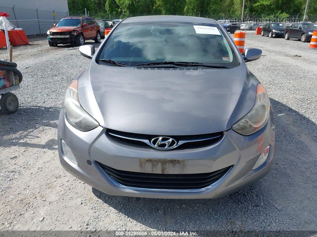 2013 Hyundai Elantra Gls Gray vin: KMHDH4AE5DU897547