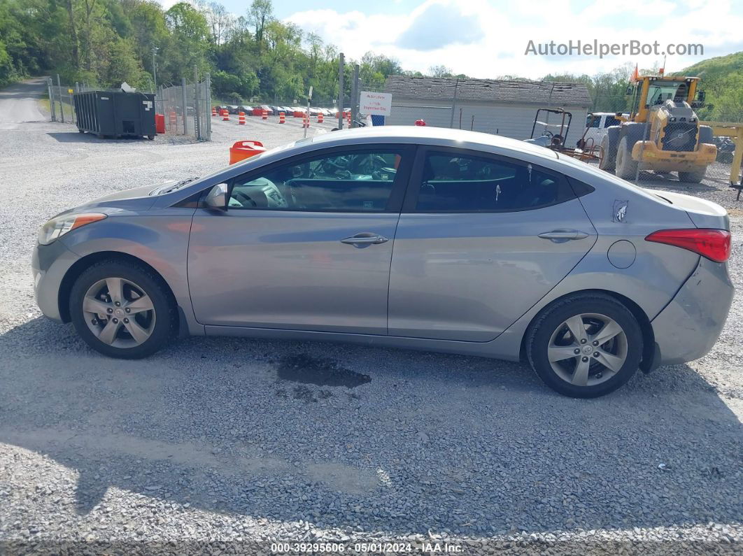 2013 Hyundai Elantra Gls Gray vin: KMHDH4AE5DU897547