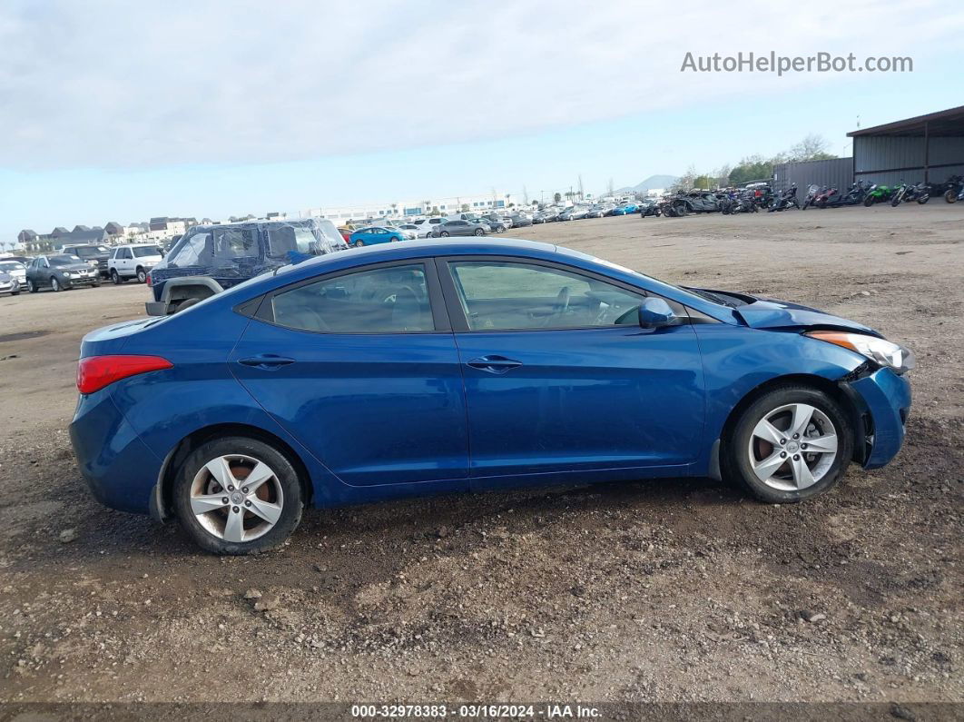 2013 Hyundai Elantra Gls (ulsan Plant) Синий vin: KMHDH4AE5DU968035