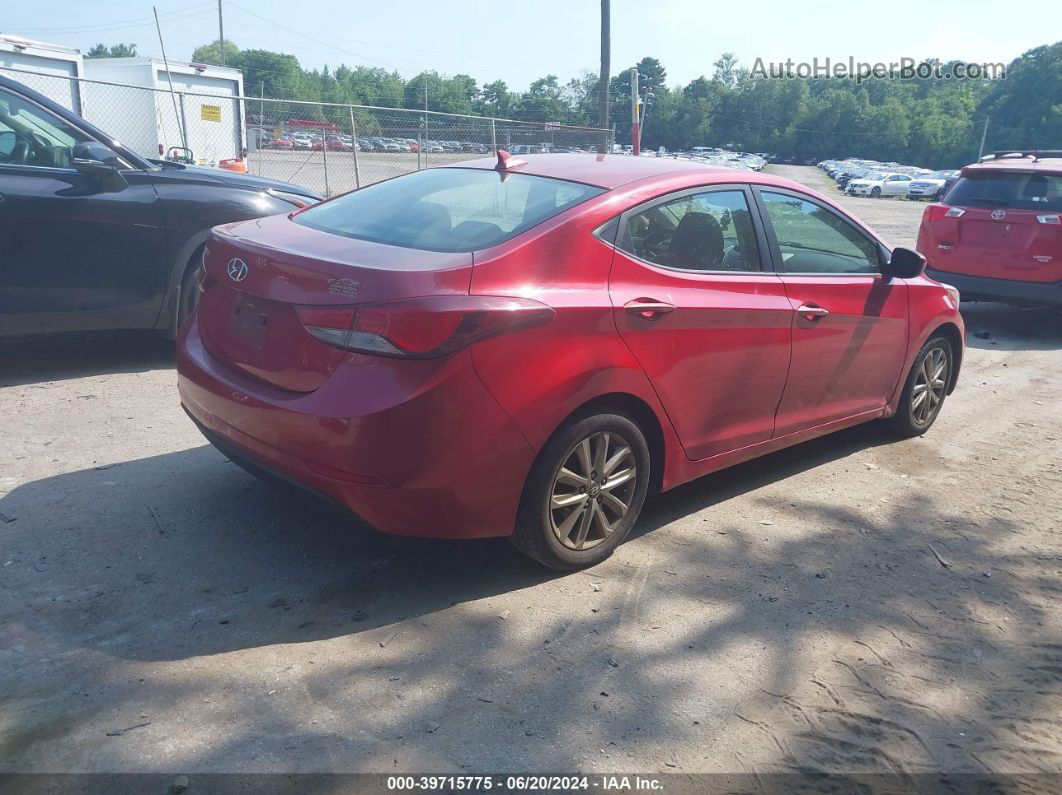 2014 Hyundai Elantra Se Красный vin: KMHDH4AE5EU031204