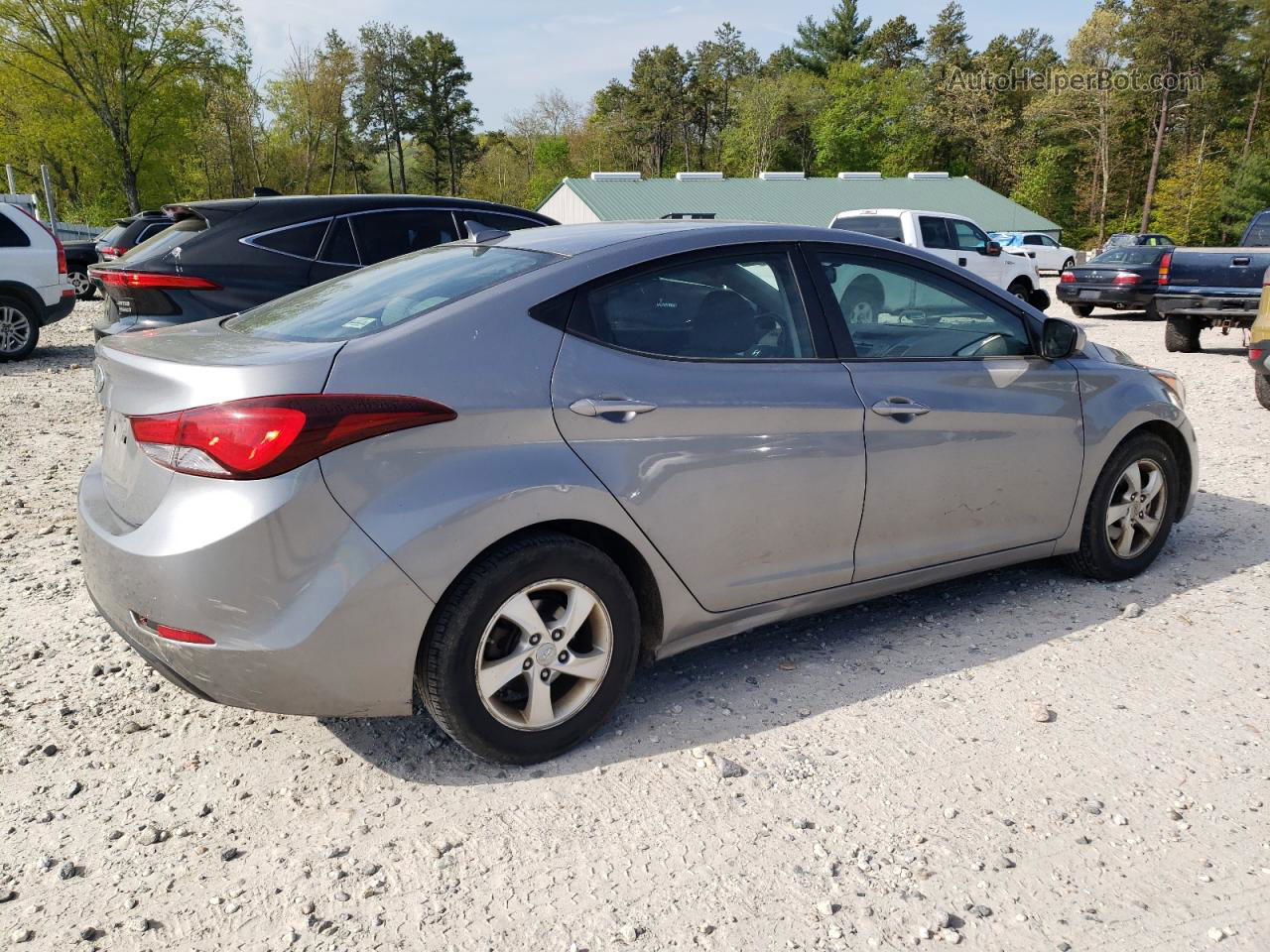 2014 Hyundai Elantra Se Gray vin: KMHDH4AE5EU062131