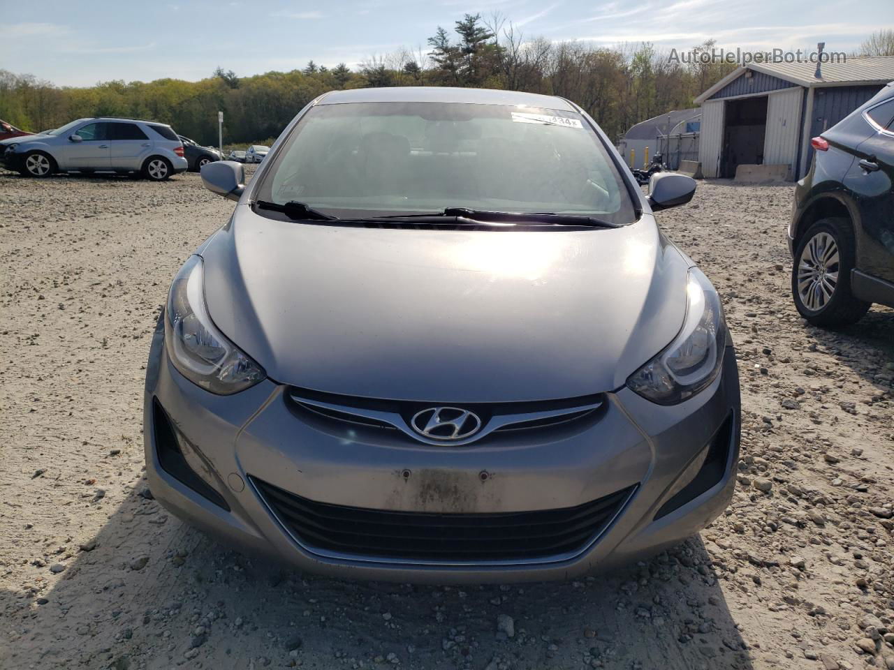 2014 Hyundai Elantra Se Gray vin: KMHDH4AE5EU062131