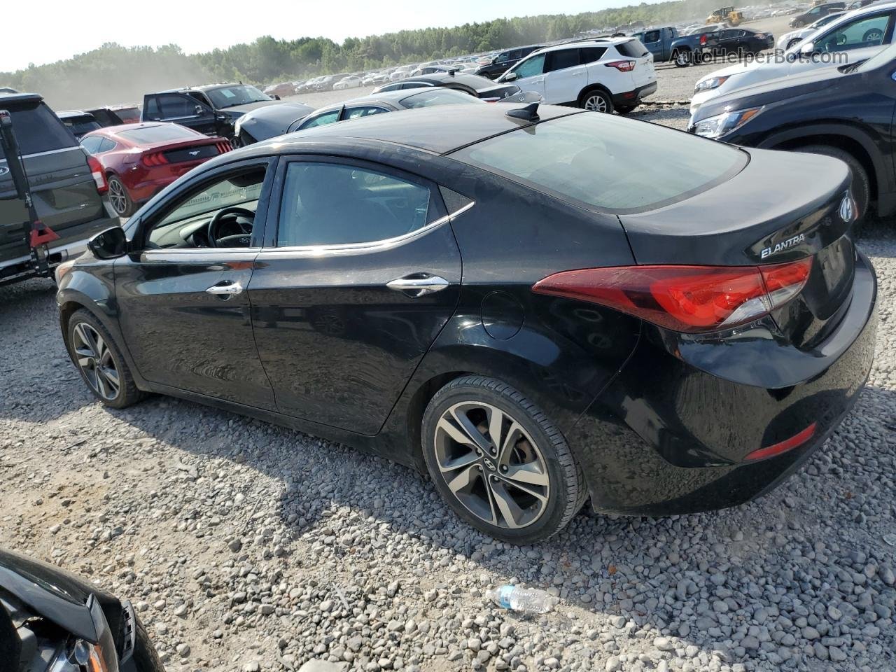 2014 Hyundai Elantra Se Черный vin: KMHDH4AE5EU067913