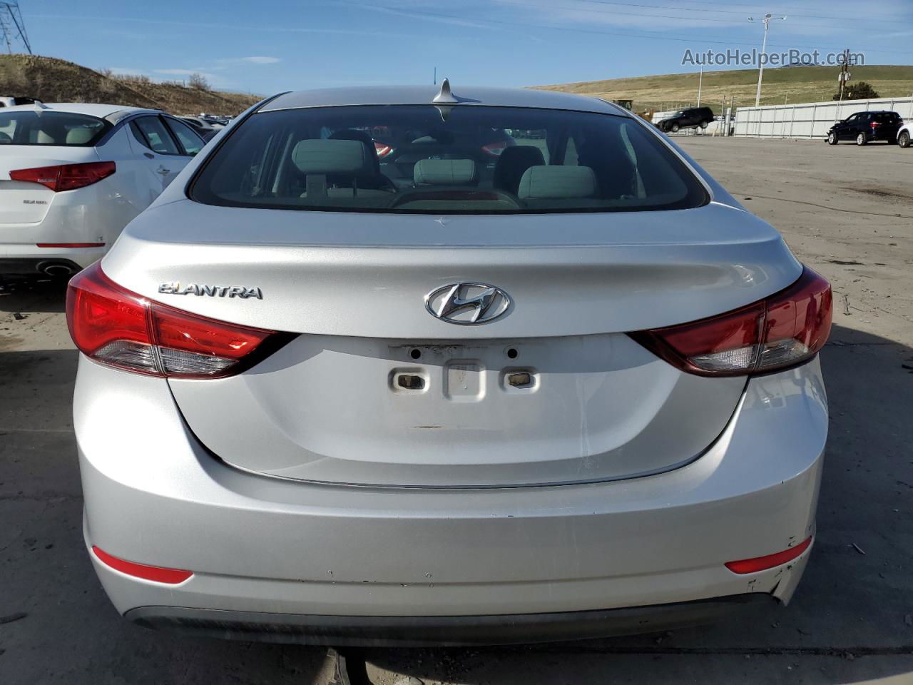 2014 Hyundai Elantra Se Silver vin: KMHDH4AE5EU107746