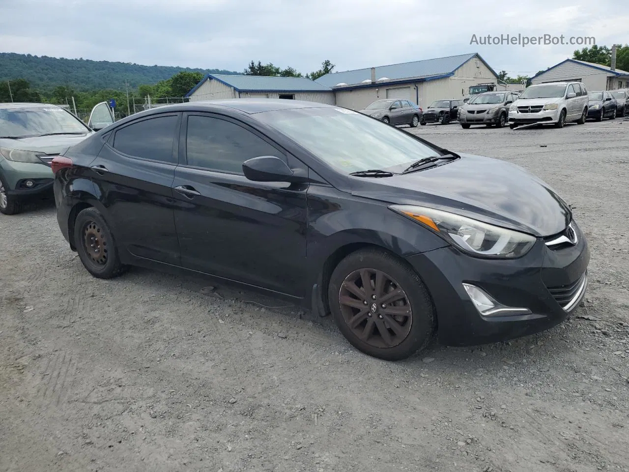 2014 Hyundai Elantra Se Black vin: KMHDH4AE5EU165212