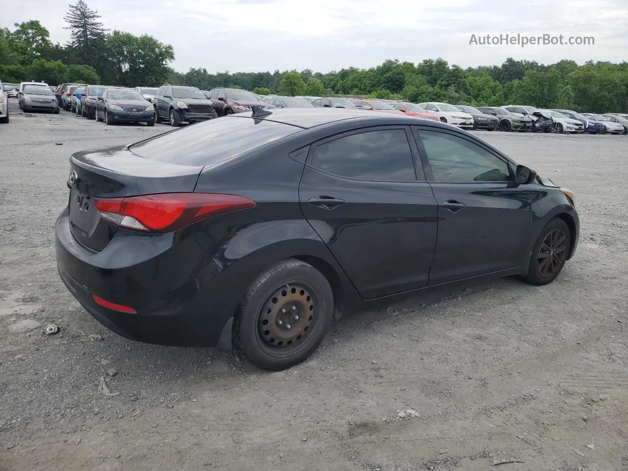 2014 Hyundai Elantra Se Black vin: KMHDH4AE5EU165212