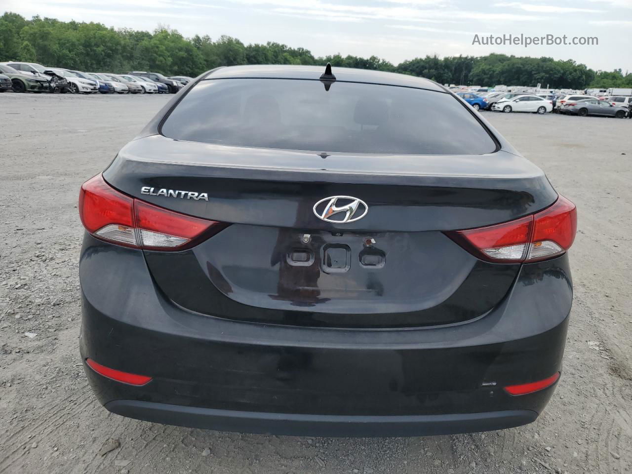 2014 Hyundai Elantra Se Black vin: KMHDH4AE5EU165212