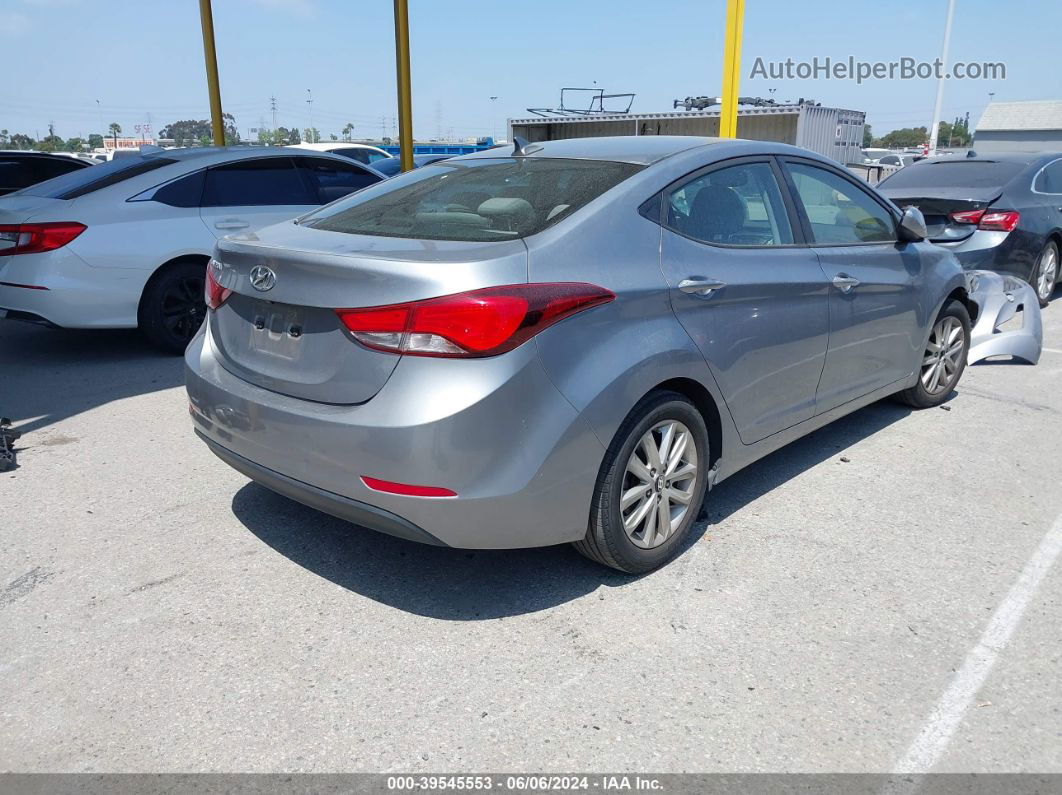 2014 Hyundai Elantra Se Gray vin: KMHDH4AE5EU168689