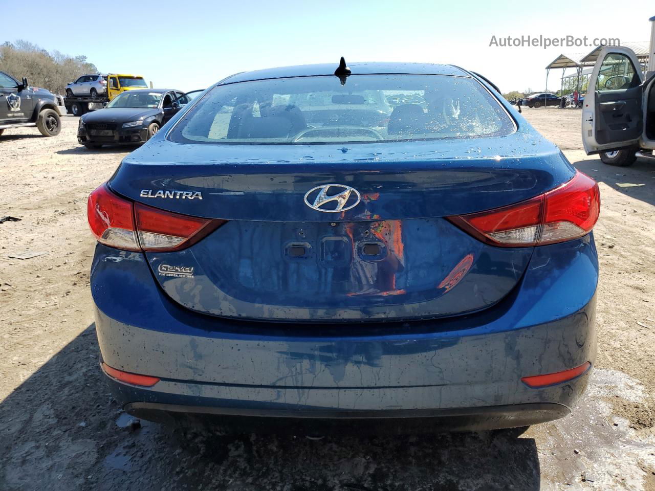 2014 Hyundai Elantra Se Blue vin: KMHDH4AE5EU201643