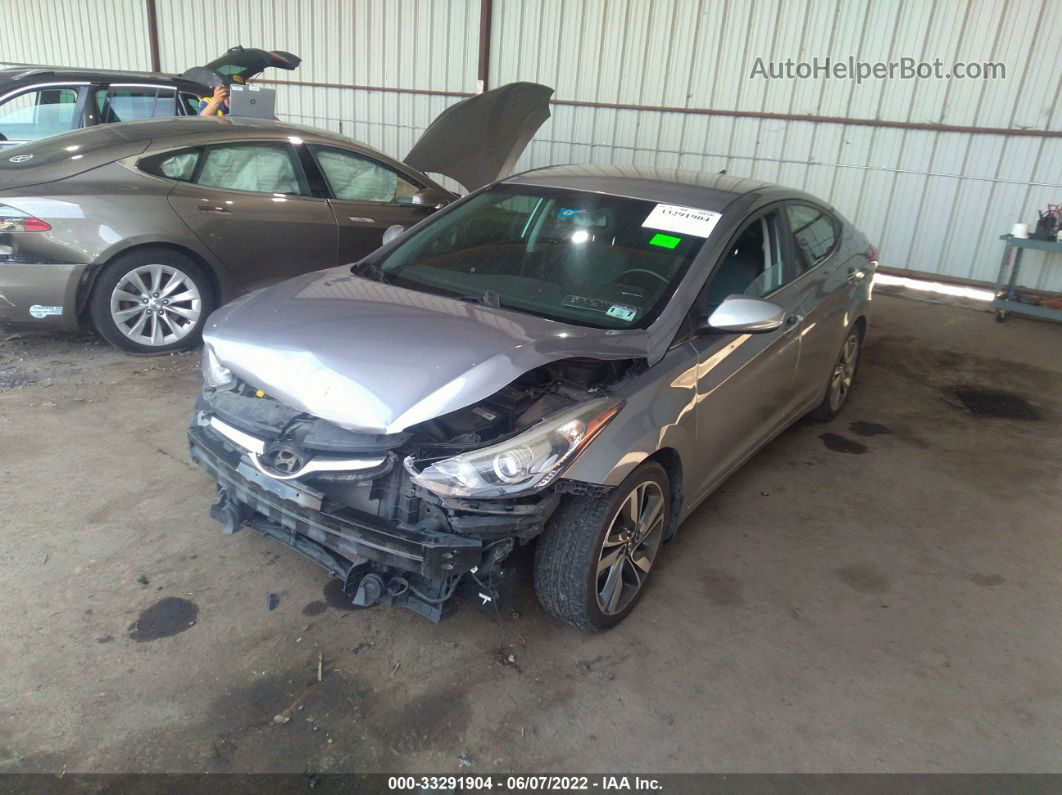 2015 Hyundai Elantra Limited Gray vin: KMHDH4AE5FU390487