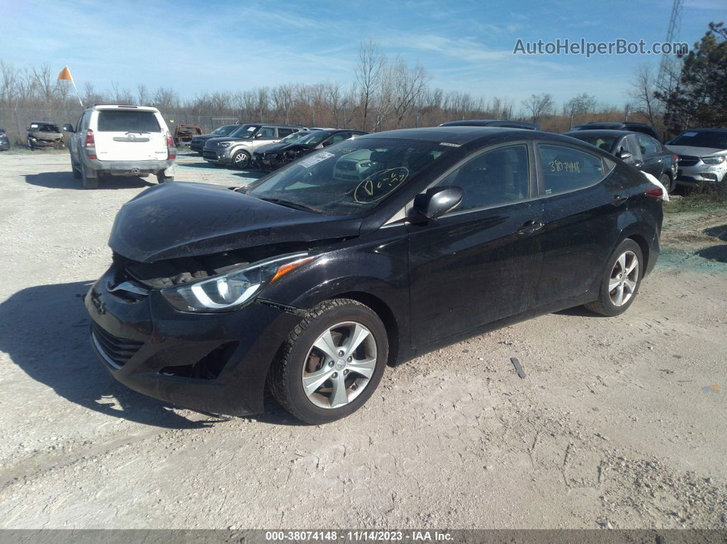 2016 Hyundai Elantra Value Edition Черный vin: KMHDH4AE5GU484953