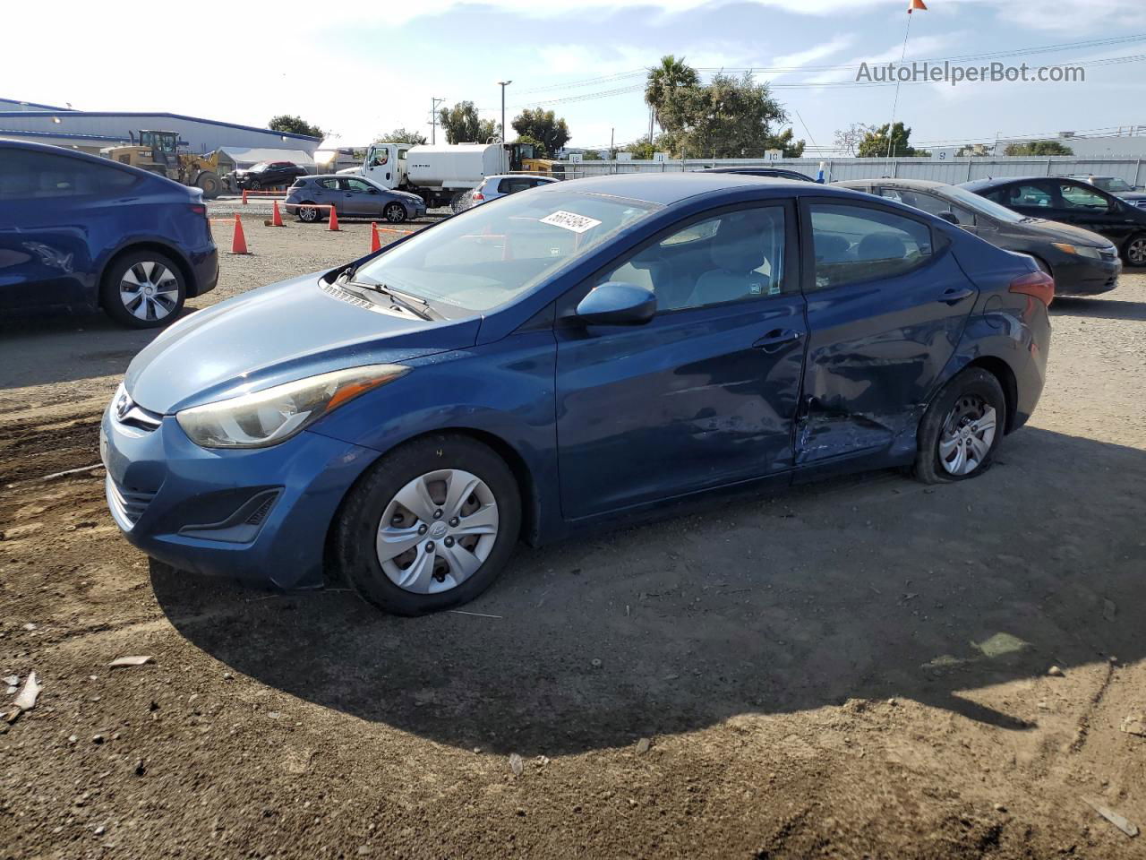 2016 Hyundai Elantra Se Blue vin: KMHDH4AE5GU511326