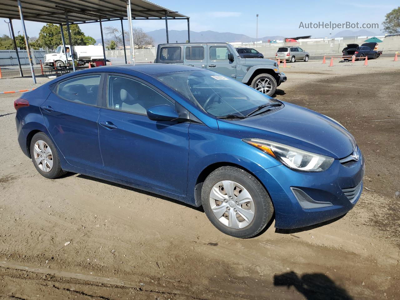 2016 Hyundai Elantra Se Blue vin: KMHDH4AE5GU511326