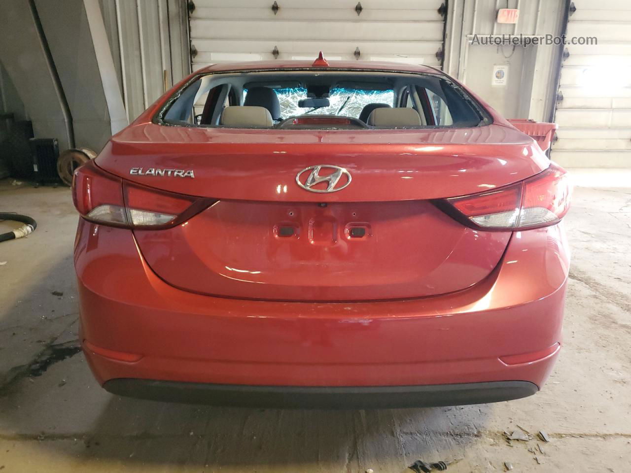 2016 Hyundai Elantra Se Red vin: KMHDH4AE5GU518681