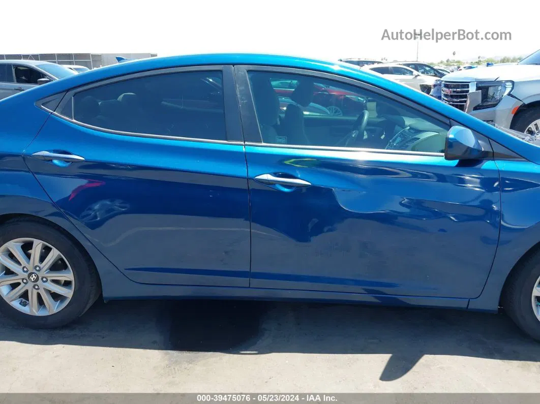 2016 Hyundai Elantra Se Blue vin: KMHDH4AE5GU542107