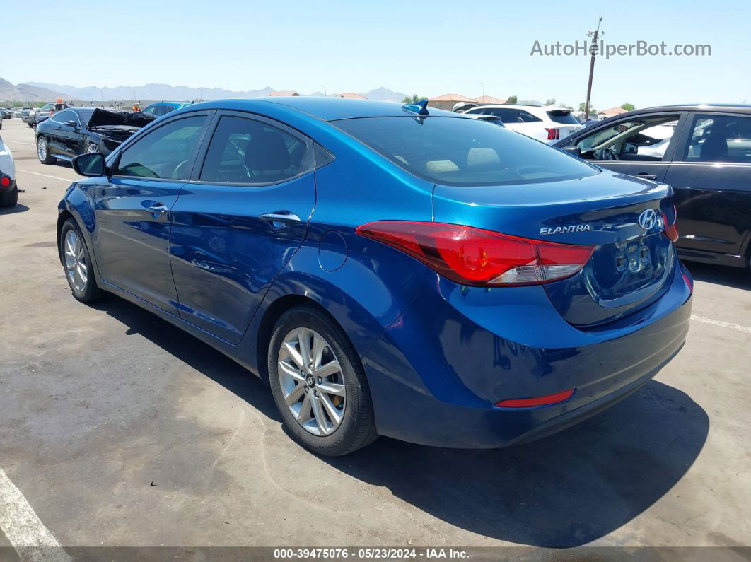 2016 Hyundai Elantra Se Blue vin: KMHDH4AE5GU542107