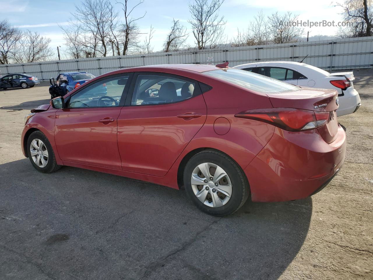 2016 Hyundai Elantra Se Красный vin: KMHDH4AE5GU543256