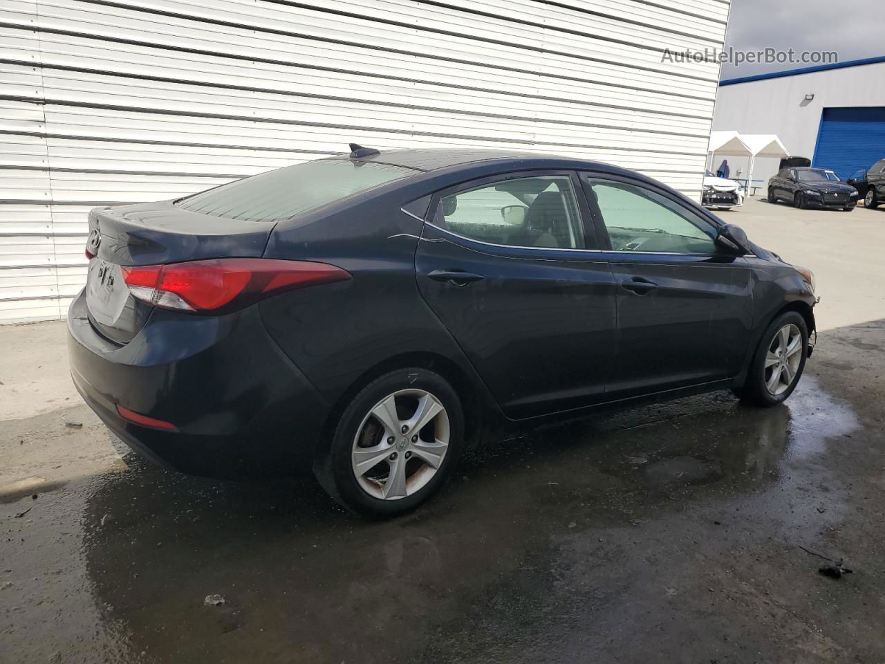 2016 Hyundai Elantra Se Черный vin: KMHDH4AE5GU553298