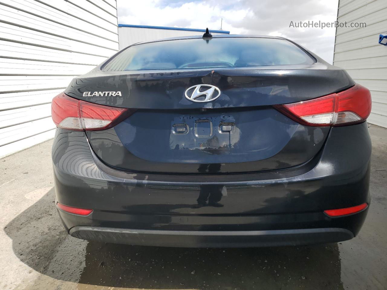 2016 Hyundai Elantra Se Черный vin: KMHDH4AE5GU553298