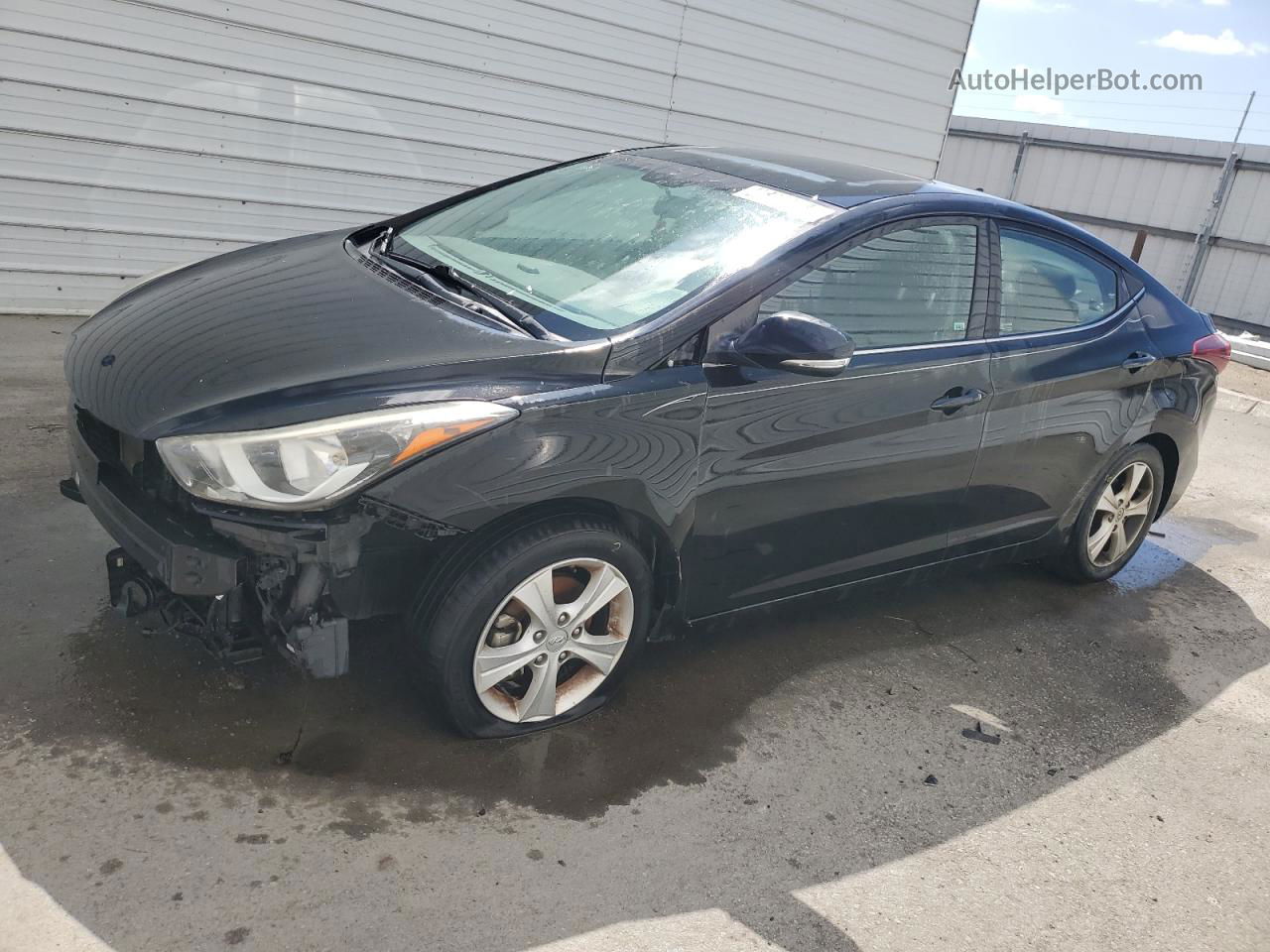 2016 Hyundai Elantra Se Black vin: KMHDH4AE5GU553298