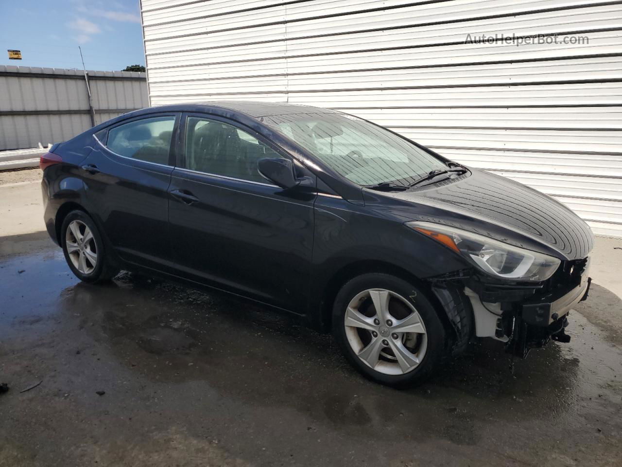 2016 Hyundai Elantra Se Черный vin: KMHDH4AE5GU553298